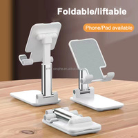 Support de téléphone réglable Portable support de téléphone portable en métal à 360 degrés support de téléphone portable paresseux support de bureau