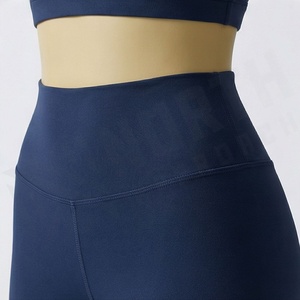 High Support Cross Back Crop Top Breathable Backless Womens Yoga Bra Gym Workout Fitness Activewear Custom OEM Design - Product Image 5