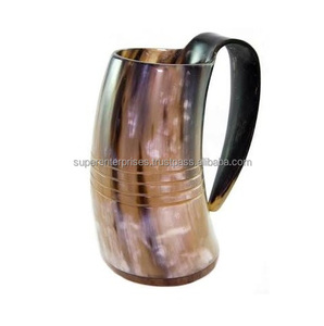 Vintage Designer Viking Horn Mug for Beer Drinking Indoor Decor Unique Material Design Drinking Mug Viking Style <b>Drinkware</b> Mugs - Product Image 3