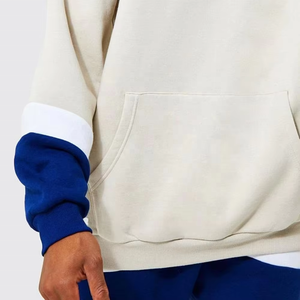 Nouveauté : Sweat à capuche brodé pour homme, personnalisable avec logo, en molleton respirant, mélange de coton, avec poche kangourou, modèle double. - Product Image 3