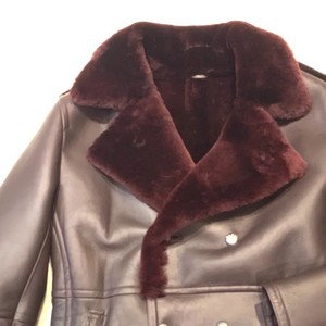 Luxury Genuine Leather Shearling <b>Jacket</b> for Men Premium Fur <b>Lined</b> Winter Aviator Coat Durable Stylish Warm Fashion Wear - Product Image 2