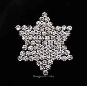 Diamant de laboratoire de 1,0 carat, 3,1-3,5 mm, couleur D, percé au laser, taille brillant |   Certifié IGI |   Boucles d'oreilles et bagues de fiançailles de la marque OM GEMS - Product Image 5