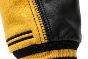 Chaqueta Varsity Transpirable para Hombre, Tallas Grandes, con Mangas de Lana, Bloques de Color, Parches de Letras, Estilo Urbano, Chaqueta de Béisbol con Ribete de Piel de Oveja - Product Image 4