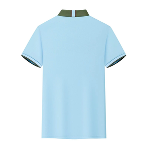 Polo homme uni confortable en mélange de coton doux, polo de golf décontracté, logo personnalisé, polo homme à manches courtes - Product Image 3