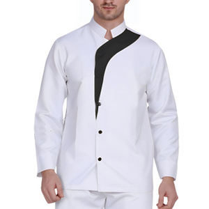 Veste de chef unisexe, nouveau design, respirante, coupe-vent, imperméable, en coton, logo personnalisé, uniforme professionnel pour hôtel et restaurant - Product Image 4