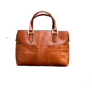 Leather Handbag Premium Genuine Leather Large Capacity Tote Shoulder Bag Fashion Durable Work Travel Women <b>Purse</b> - Product Image 3