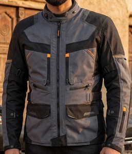 Chaqueta de Seguridad para Motociclistas, Chaqueta de Cordura Impermeable, Cortavientos, Transpirable, de Manga Larga, para Todas las Estaciones - Product Image 3