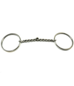 Bocados para Caballos de Acero Inoxidable Veterinario de Primera Calidad, Duraderos, con Alambre Trenzado, Anillo en D y Boquilla Lisa para Perros y Conejos - Product Image 2