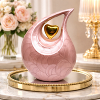 Guci Aluminium Premium Buatan Tangan dengan Fungsi Vas Lantai Desain Tradisional Kapasitas 1-2L untuk Menghormati Kenangan Tersayang