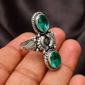 Anillo de Plata de Ley con Turmalina Paraíba, Joyería Hecha a Mano con Piedra Preciosa Verde, Anillo para Mujer, Piedra Natural, Regalo de Piedra de Nacimiento - Product Image 5