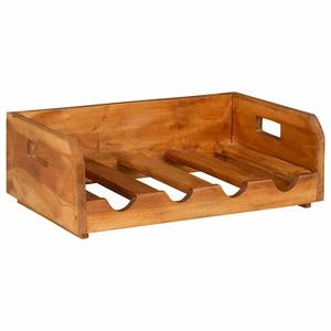 Porte-vin en bois massif fait main pour 16 bouteilles, pour décoration de bar rustique à domicile, grande capacité, 4 niveaux, rangement pour vin en bois - Product Image 6