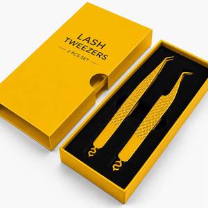 แหนบต่อขนตา Morje Surgical ชุบทอง สแตนเลสสตีล ปลายเรียบ ขนาด 10 มม. สำหรับต่อขนตา - Product Image 5