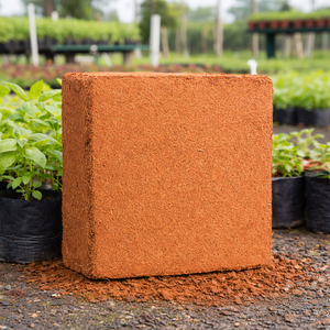 Hydroponic 5Kg Cocopeat Block Low EC Buffered 70-90L Expansion Coir Pith Growing Media Bulk Export Supplier - Product Image 3