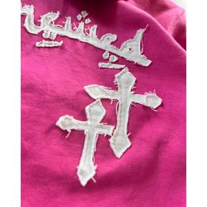 เสื้อฮู้ดดี้ทรงโอเวอร์ไซส์ผ้าฝ้ายเฟรนช์เทอร์รี่ 100% สำหรับผู้ชาย ตกแต่งโลโก้ตามสั่ง ซิปหน้า ไหล่ตก ทรงหลวม ซักย้อมสีแบบแอซิดวอช เหมาะสำหรับฤดูใบไม้ร่วง - Product Image 3