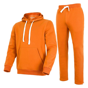 Ensemble de survêtement en coton respirant 2 pièces pour homme avec logo sur le devant, léger, anti-transpiration et séchage rapide, tenue de sport décontractée - Product Image 4