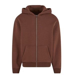 Custom Oversized Boxy Cropped Zip Hoodie Men Streetwear Zipper Hoodies with Logo OEM ODM Wholesale Manufacturer - Product Image 1