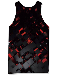 Men Sports Sublimation Tank <b>Top</b> Durable Gym Wear Moisture Control Fitness Training Vest Apparel - Product Image 6