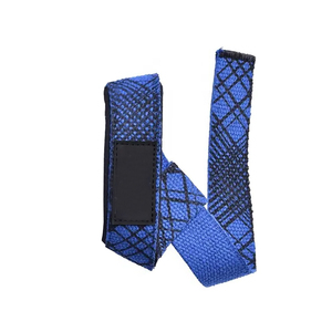 Blue Weightlifting <b>Straps</b> with Anti-Slip Design <b>Velcro</b> Closure for Gym Use Unisex Weightlifting <b>Straps</b> For Sale - Product Image 4