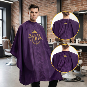 Capes de barbier \ Capes de coiffure |    Cape de coiffure pour salon, cape de coupe de cheveux avec fermeture pour barbier, cape de coiffure pour salon - Product Image 1