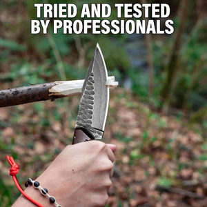 Acier Damas Artisanal Personnalisable avec Manche en Bois et Étui en Cuir Disponible chez ZA Damascus Maker - Product Image 3