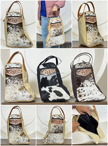 Sac à chaussures en cuir de vachette fait main, sac de rangement durable en toile pour chaussures, idéal pour les voyages, la gym, le travail, organisateur léger à fermeture éclair pour chaussures - Product Image 3