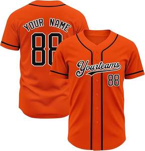 Camiseta de béisbol personalizada con rayas, nombre personalizado, número, logotipo del equipo, ligera, de alto rendimiento, 100% poliéster, para hombre - Product Image 5