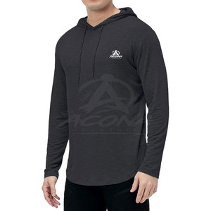Winter Casual Men's Gym <b>Hoodies</b> with Eco-Friendly Quick Dry Breathable Fabric Adjustable Hood Customizable for <b>Workouts</b> Running - Product Image 4