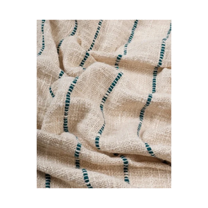 Manta Tejida Estampada 100% Lana Hipoalergénica con Certificación GOTS, Gris Jacquard, Suave, para Todas las Estaciones, Sofá Cama, Piel Sensible - Product Image 4