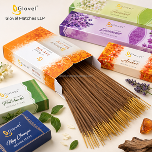 high i Quality 9 Inch Brown Indian Incense <b>Sticks</b> Authentic Herbal Scents Long Burning 100% Natural Aromatherapy <b>Diffuser</b> - Product Image 2