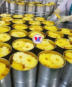 Ananas frais en conserve, en tranches, en anneaux, enrobé de sirop, préservé, Halal, Casher, goût sucré, durée de conservation de 24 mois, pour la restauration et l'exportation - Product Image 1