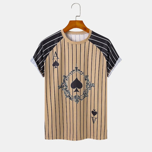Camiseta de Manga Corta para Hombre, 100% Algodón, Primavera-Verano, Nueva, Personalizable, Lisa, Casual, 340gsm, Antiencogimiento, Secado Rápido, Transpirable - Product Image 1
