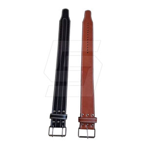 Ceinture de musculation en cuir de vachette durable, antidérapante, réglable et respirante avec boucle pour la musculation, le powerlifting et la salle de sport - Product Image 3