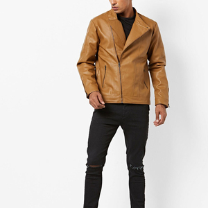 Veste en cuir imperméable de style streetwear pour homme, mode unique avec tissu original, qualité supérieure, service OEM - Product Image 4