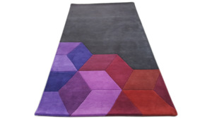 Alfombra de Diseño Geométrico de Primera Calidad, Hecha a Mano, con Base de Lana y Algodón, Pelo Alto, Duradera, Grande, para Sala de Estar - Product Image 5