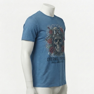 T-shirt pour homme avec impression graphique, vêtements streetwear modernes avec finition d'impression détaillée, tissu léger, coupe décontractée, designs personnalisés - Product Image 4