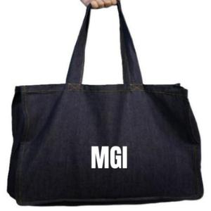 Premium Quality 100% Cotton MGI <b>Tote</b> <b>Bag</b> <b>Large</b> Capacity Eco-Friendly <b>Zipper</b> Closure Customizable Logo Strong Sustainable Canvas - Product Image 3