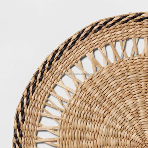 Best Choice Country Style Round <b>Seagrass</b> Table Mats Set Handmade Eco-Friendly Non-Slip <b>Placemat</b> Heat Resistant - Product Image 5