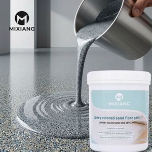 Personal Mi Xiang Liquid <b>Coating</b> Epoxy Waterproof Floor <b>Paint</b> Colored Sand Complex Chemical CAS Customized Color Brush - Product Image 5