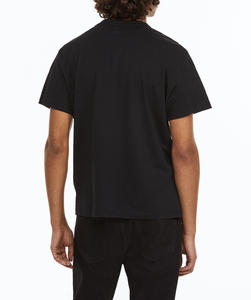 T-shirts décontractés surdimensionnés en coton 100% gris chiné à manches courtes pour hommes et unisexe, personnalisables en gros avec impression numérique - Product Image 3