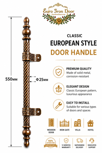 Euro Iron Door Modern Brass Kitchen Cabinet Door Handle 700mm Bar Style for Wooden Doors and Villas - Product Image 4