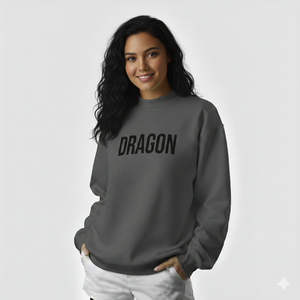 Haut oversize à col montant pour femme, coupe contemporaine, en tissu brossé à l'intérieur, style urbain décontracté - Product Image 1