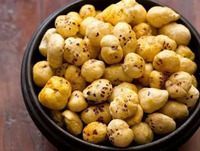 Makhana Tostato Biologico Premium con Chat Masala |   Snack Salutare di Noci Fox ad Alto Contenuto Proteico e Basso Contenuto di Grassi, Pronto da Mangiare, Ideale per Spuntini Sera
