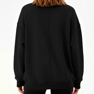 Newest Style Ladies Streetwear Winter Fashion Clothing Oversized <b>Sweat</b> Shirts <b>Top</b> Seller Lightweight women's sweatshirt - Product Image 5