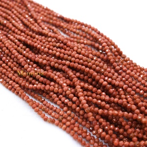 Cuentas de Piedra Solar Natural Roja de Lujo de 2.4mm, Certificadas por GIA, de Excelente Calidad, con Corte Rondelle Facetado, para la Fabricación de Joyería - Product Image 5