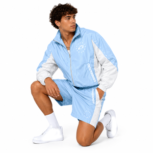 <b>Y2K</b> Streetwear Custom Pastel Nylon Windbreaker Shorts Set Summer Lightweight <b>Tracksuit</b> OEM Embroidery Patch Logo <b>Tracksuits</b> USA - Product Image 6