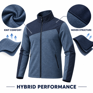 Chaqueta Deportiva Ligera de Doble Tejido de Poliéster para Calentamiento en Equipo, con Logotipo Personalizado, Fabricante de Ropa para Hombre - Product Image 6