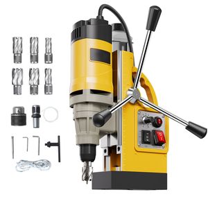 Trapano Magnetico Elettrico 1450W con 6 Punte per Foratura, Velocità Variabile e 2 Diametri di Foratura, 2878 Lbf - Product Image 1