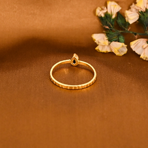 Anillo de Latón Chapado en Oro con Turquesa Natural, Joyería de Moda para Mujer - Product Image 3