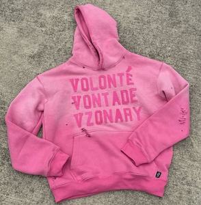 Conjuntos de Sudadera y Pantalones Lisos al por Mayor, con Estampado Personalizado por Pulverización de Potasio, Sudadera con Estampado Digital para Hombre - Product Image 4