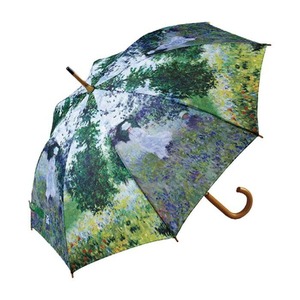 AU-02211 Monet in legno Jump ombrello artistico "passeggiata" categoria di prodotto - Product Image 1